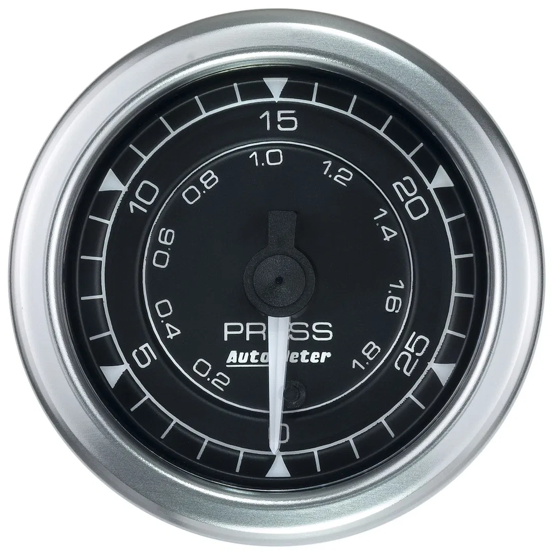 8164 – AUTO METER Gauge Fuel Pressure, 2-1/16 Inch Full Sweep Electric 0-30 PSI Analog Without Isolator Without Peak ...